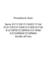 Acer X1111 Guida utente