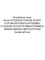 Acer H7550BDz Guida utente