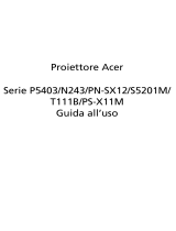 Acer P5403 Guida utente