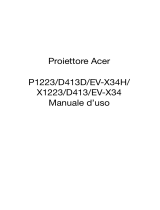 Acer P1223 Guida utente