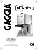 Gaggia RI9301 Gaggia Baby Manuale utente