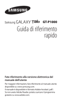 Samsung GT-P1000/M16 Guida Rapida