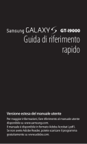 Samsung GT-I9000 Guida Rapida