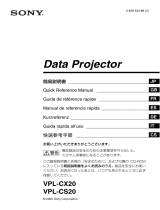 Sony VPL-CX20 Manuale del proprietario