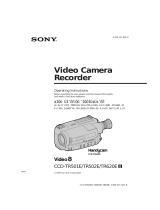 Sony CCD TR 502 E Manuale utente