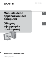 Sony DCR-PC109E Istruzioni per l'uso