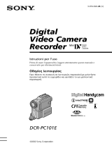 Sony DCR-PC101E Istruzioni per l'uso