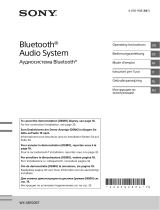 Sony WX-XB100BT Manuale del proprietario