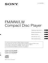 Sony CDX-GT250MP Manuale del proprietario