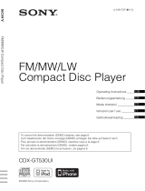 Sony CDX-GT530UI Manuale del proprietario