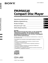 Sony cdx l 450 Manuale del proprietario