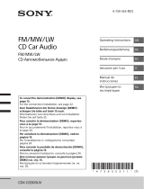 Sony CDX-G3300UV Manuale del proprietario