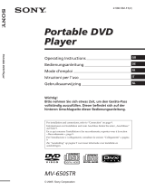 Sony MV-650STR Manuale del proprietario