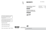 Sony SLT-A77K Manuale del proprietario