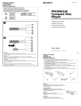 Sony CDX-3250 Guida d'installazione