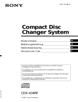 Sony cdx 434 rf Manuale del proprietario