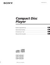 Sony CDP-XE520 Manuale del proprietario