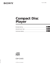Sony CDP-CX455 Manuale del proprietario