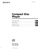 Sony CDP-XB740 Manuale del proprietario