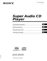 Sony SCD-XE670 Manuale del proprietario