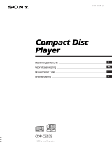 Sony CDP-CE525 Manuale del proprietario