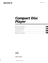 Sony CDP-CX53 Manuale del proprietario