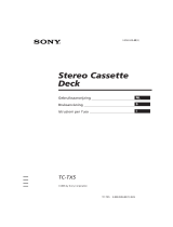 Sony TC-TX5 Manuale del proprietario