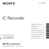 Sony ICD-BX700 Istruzioni per l'uso