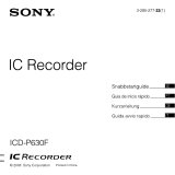 Sony ICD-P630F Manuale del proprietario