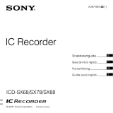 Sony ICD-SX88 Manuale del proprietario