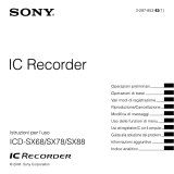 Sony ICD-SX88 Istruzioni per l'uso