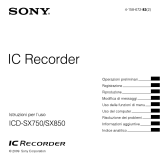 Sony ICD-SX750 Istruzioni per l'uso