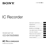Sony ICD-SX800 Istruzioni per l'uso