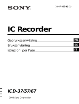 Sony ICD-57 Manuale del proprietario