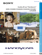 Sony HDR-CX500VE Istruzioni per l'uso