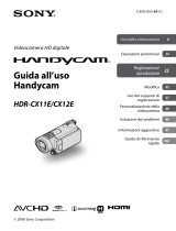 Sony HDR-CX12E Istruzioni per l'uso