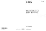 Sony STR-DA5400ES Manuale del proprietario
