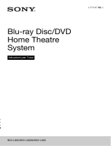 Sony BDV-L800M Manuale del proprietario