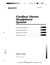Sony MDR-IF140 Manuale del proprietario