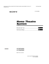 Sony HT-SS2000 Manuale del proprietario