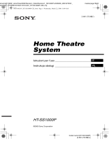 Sony HT-SS1000P Manuale del proprietario