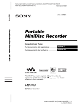 Sony MZ-N10 Istruzioni per l'uso