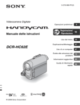 Sony DCR-HC62E Istruzioni per l'uso