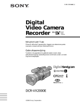 Sony DCR-VX 2000E Manuale del proprietario