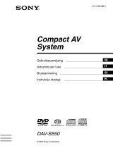 Sony DAV-S550 Manuale del proprietario