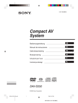 Sony dav-s 550 Manuale del proprietario