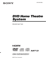 Sony DAV-DZ231 Istruzioni per l'uso