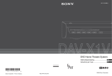 Sony DAV-X1V Manuale del proprietario