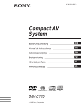 Sony DAV-C770 Manuale del proprietario