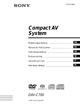 Sony DAV-C700 Manuale del proprietario